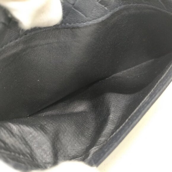 $1295 Authentic BOTTEGA VENETA Made in ITALY Black-Blue Leather Long Wallet - Picture 11 of 12